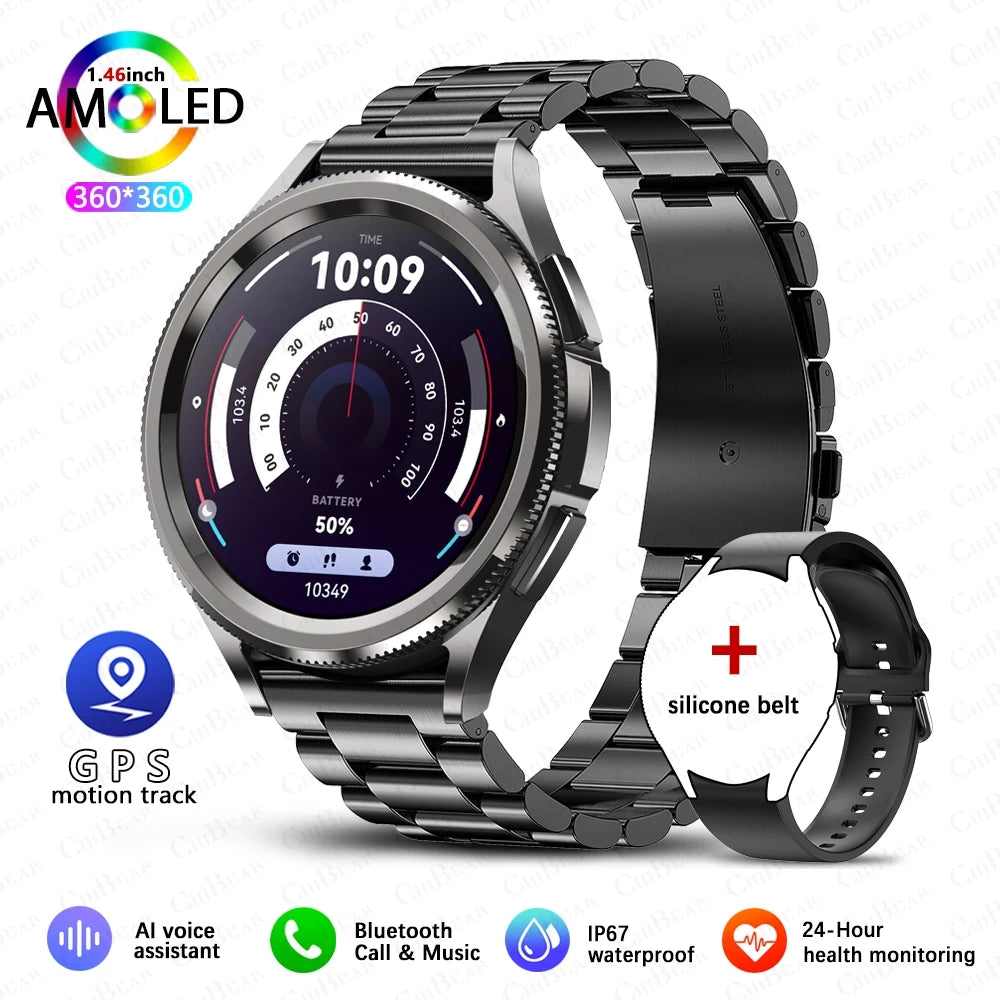 Watch 6 Classic Bluetooth Call Smart Watch Men GPS Outdoor